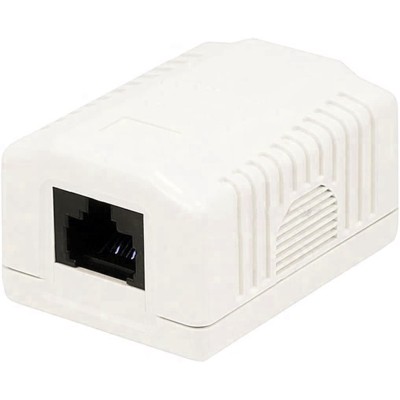 Presa a Muro con 1 Frutto RJ45 Cat.6 UTP Beige