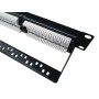 Pannello Patch UTP 24 Posti RJ45 Cat.6 con barra gestione cavi