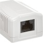 Presa a Muro con 1 Frutto RJ45 Cat.6 UTP Beige