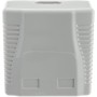 Presa a Muro con 2 Frutti RJ45 Cat.6 UTP Beige