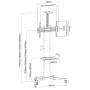 Trolley da Pavimento con Mensola per TV LCD/LED/Plasma 37-70''