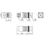 Adattatore Connettore Terminal Block 2-pin a BNC Maschio