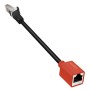 Adattatore RJ45 Cat.6A Classe EA Break Away Protezione Antistrappo 20cm