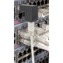 Adattatore RJ45 Maschio Femmina Cat.6 UTP Angolato verso il basso a 90&deg Nero