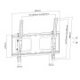 Supporto a Muro per TV LED Inclinabile con Regolazione Altezza