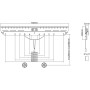 Staffa a muro fissa TV LED LCD 37-80''