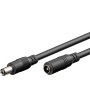 Cavo Prolunga di Alimentazione DC 2.1 mm 10m Nero
