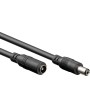 Cavo Prolunga di Alimentazione DC 2.1 mm 10m Nero