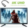 Adattatore USB-C&trade 3.2 a Displayport 1.4 8K@60Hz 15 cm