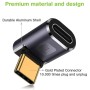 Adattatore USB-C&trade Maschio/Femmina Angolato 90&deg 40Gbps 4K e 8K