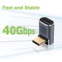 Adattatore USB-C&trade Maschio/Femmina Angolato 90&deg 40Gbps 4K e 8K