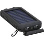 Powerbank Outdoor Energia Solare 8000 mAh con Torcia IP45 2xUSB Nero