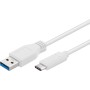 Cavo USB3.0 A Maschio USB-C&trade Maschio 1m Bianco