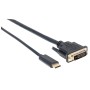 Cavo Adattatore USB-C&trade Maschio a DVI Maschio 2m Nero