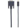 Cavo Adattatore USB-C&trade Maschio a DVI Maschio 2m Nero