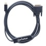 Cavo Adattatore USB-C&trade Maschio a DVI Maschio 2m Nero