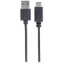 Cavo USB 3.1 tipo A Maschio / USB-C Maschio 3m Nero