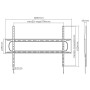 Staffa a Muro Fissa Slim TV LED LCD 60-120''