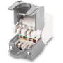 Frutto Keystone RJ45 Cat.6A UTP Tool-Free Bianco Grigio