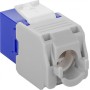 Frutto Keystone RJ45 Cat6A UTP 500MHz Blu