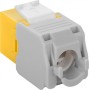 Frutto Keystone RJ45 Cat6A UTP 500MHz Giallo