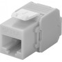 Frutto Keystone RJ45 Cat6A UTP 500MHz Grigio