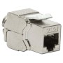 Frutto Keystone RJ45 Cat6A 10Gigabit STP 180&deg Tooless Slim
