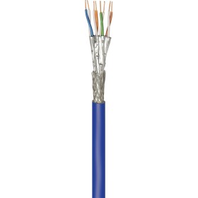 Matassa S/FTP Cavo Cat.7A+ Rame 100m Rigido PIMF Blu