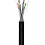 Matassa S/FTP Cavo Cat.6 PIMF LSZH Rame 100m Rigido Nero per esterno
