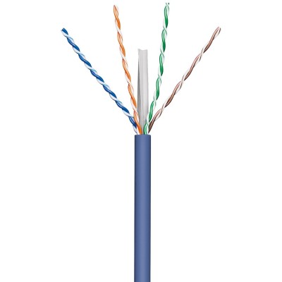 Matassa U/UTP Cavo Cat.6A Rame 305m LSZH Rigido Blu
