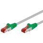 Cavo di rete Patch Cross in Rame Cat. 5e Verde/Grigio SF/UTP 0,5 mt