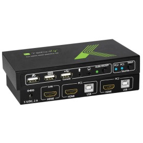 KVM switch 2x1 con USB e HDMI 4K