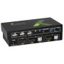 KVM switch 2x1 con USB e HDMI 4K