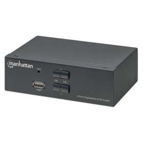 Switch KVM DisplayPort 1.2 a 2 porte 4K con Audio