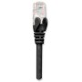 Cavo di rete Patch in Rame Schermato Cat. 5e Nero FTP 0,5 mt