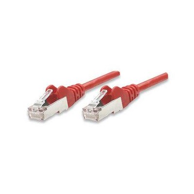 Cavo di rete Patch in Rame Schermato Cat. 5e Rosso FTP 0,5 mt