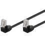 Cavo di rete Patch Angolato 90&deg CCA Cat. 5e Nero UTP 10 m