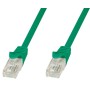 Cavo di rete Patch in CCA Cat.5E Verde UTP 1m