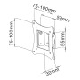 Supporto a Muro Inclinabile per TV 13-30'' nero