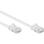 Cavo di Rete Patch Piatto in CCA Cat.5E Bianco UTP 5m