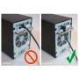 Cavo di rete Patch Connettore Angolato 90&deg CCA Cat. 5e UTP 5m Bianco