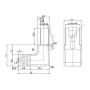 Cavo di rete Patch Connettore Angolato 90&deg CCA Cat. 5e UTP 5m Bianco