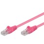 Cavo di rete Patch CCA Cat. 5e Rosa UTP 2m