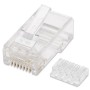 Plug Modulari RJ45 Cat6 con Slitta per Cavo Flessibile UTP
