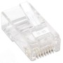 Confezione 100 Plug RJ45 UTP per Cavo Rigido Cat.5E