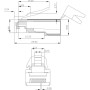 Plug Cat. 6A RJ45 Schermato STP per Cavo Rigido/Flessibile Cat.6/6A/7 10pz