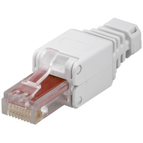 Plug Cat.6 RJ45 Toolless con Copriconnettore