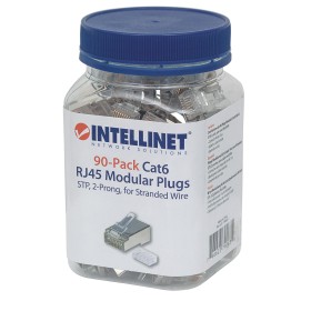 Confezione da 90 Plug Modulari Cat6 RJ45 STP