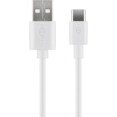 Cavo USB A Maschio 2.0 / USB-C Maschio 3m Bianco