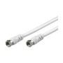 Cavo Antenna Satellite F/F 2,5 mt bianco